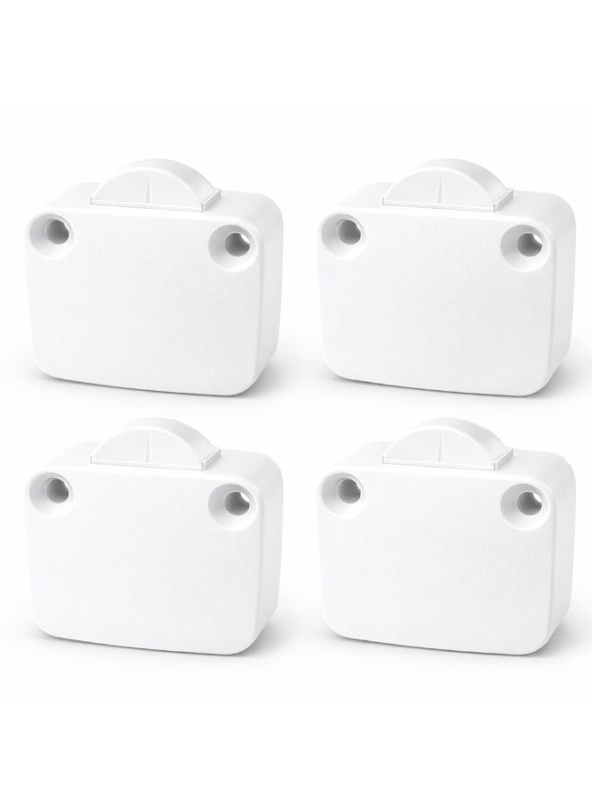 Cabinet Door Push Button Switch 2A — White